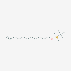 molecular formula C17H36OSi B12555089 Silane, (1,1-dimethylethyl)dimethyl(10-undecenyloxy)- CAS No. 145119-64-8