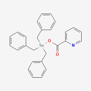 2-{[(Tribenzylstannyl)oxy]carbonyl}pyridine