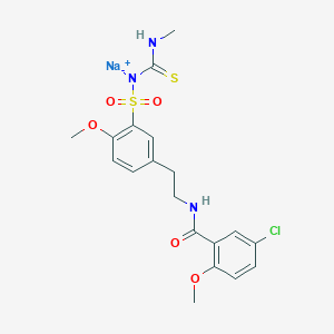 molecular formula C19H21ClN3NaO5S2 B1255511 Unii-aau99uzb44 