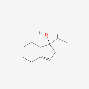 molecular formula C12H20O B12555122 1H-Inden-1-ol, 2,4,5,6,7,7a-hexahydro-1-(1-methylethyl)- CAS No. 143398-18-9