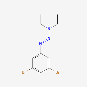 molecular formula C10H13Br2N3 B12555167 1-Triazene, 1-(3,5-dibromophenyl)-3,3-diethyl- CAS No. 144001-02-5