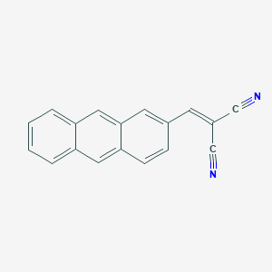 molecular formula C18H10N2 B12555170 [(Anthracen-2-yl)methylidene]propanedinitrile CAS No. 185693-28-1