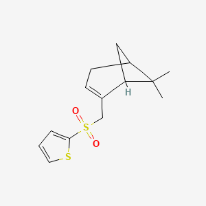 2-[(6,6-Dimethylbicyclo[3.1.1]hept-2-en-2-yl)methanesulfonyl]thiophene