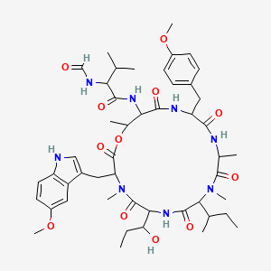 molecular formula C48H68N8O12 B1255518 Cycloheptamycin CAS No. 30270-78-1