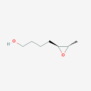 molecular formula C7H14O2 B12555201 4-[(2S,3S)-3-methyloxiran-2-yl]butan-1-ol CAS No. 184177-73-9