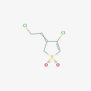 4-Chloro-3-(2-chloroethylidene)-2,3-dihydro-1H-1lambda~6~-thiophene-1,1-dione