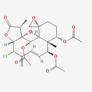 molecular formula C26H33ClO10 B1255522 Junceellolide C, (+)-, (rel)- 