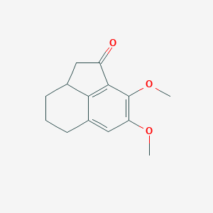 molecular formula C14H16O3 B12555228 7,8-Dimethoxy-2a,3,4,5-tetrahydroacenaphthylen-1(2H)-one CAS No. 142266-75-9