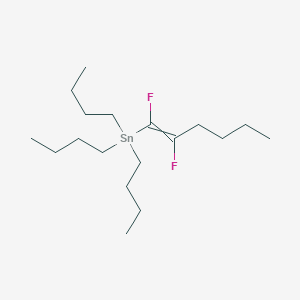 molecular formula C18H36F2Sn B12555238 Tributyl(1,2-difluorohex-1-EN-1-YL)stannane CAS No. 176506-86-8