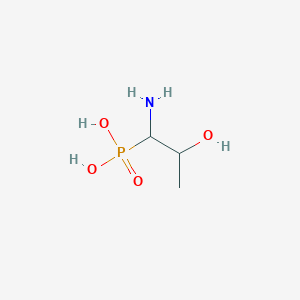 molecular formula C3H10NO4P B1255524 1-Amino-2-hydroxypropane phosphonic acid 