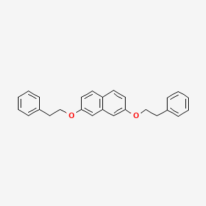 molecular formula C26H24O2 B12555246 2,7-Bis(2-phenylethoxy)naphthalene CAS No. 143553-08-6