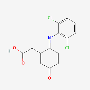 molecular formula C14H9Cl2NO3 B1255528 5-Hydroxydiclofenac quinone imine 