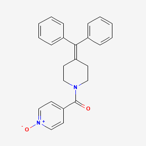 molecular formula C24H22N2O2 B12555291 [4-(Diphenylmethylidene)piperidin-1-yl](1-oxo-1lambda~5~-pyridin-4-yl)methanone CAS No. 142404-47-5