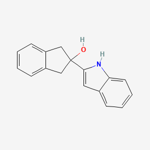 1H-Inden-2-ol, 2,3-dihydro-2-(1H-indol-2-yl)-