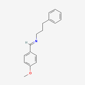 (E)-1-(4-Methoxyphenyl)-N-(3-phenylpropyl)methanimine