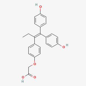 [4-[1-(4,4'-Dihydroxybenzhydrylidene)propyl]phenoxy]acetic acid