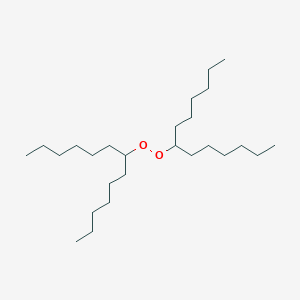 molecular formula C26H54O2 B12555375 7-[(Tridecan-7-yl)peroxy]tridecane CAS No. 143716-71-6