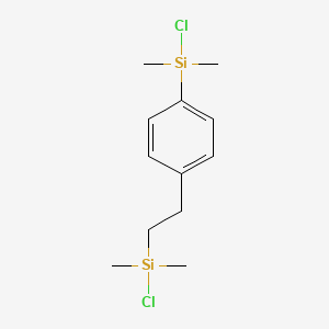 molecular formula C12H20Cl2Si2 B12555390 Silane, chloro[4-[2-(chlorodimethylsilyl)ethyl]phenyl]dimethyl- CAS No. 189343-28-0