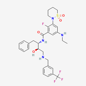 molecular formula C31H36F4N4O4S B1255541 Unii-FC2VW8ejd2 