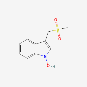 molecular formula C10H11NO3S B12555415 3-[(Methanesulfonyl)methyl]-1H-indol-1-ol CAS No. 183621-67-2