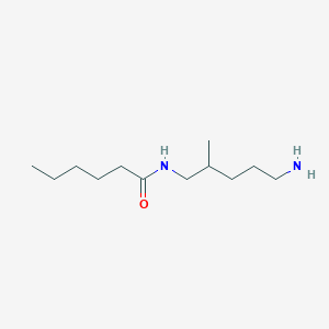 molecular formula C12H26N2O B12555429 N-(5-Amino-2-methylpentyl)hexanamide CAS No. 190445-46-6