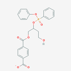 4-[(4-Hydroxy-2-{[phenoxy(phenyl)phosphoryl]oxy}butoxy)carbonyl]benzoate