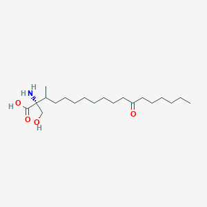 molecular formula C20H39NO4 B12555463 (+)-Sulfamisterin 