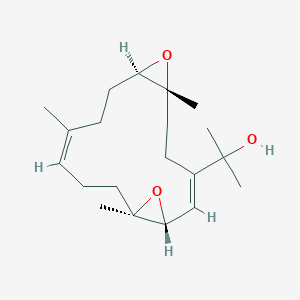 2-[(1R,2E,6R,8R,11Z,15R)-6,11,15-trimethyl-7,16-dioxatricyclo[13.1.0.06,8]hexadeca-2,11-dien-3-yl]propan-2-ol