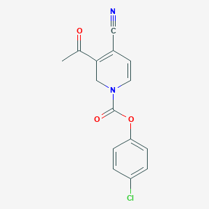 4-Chlorophenyl 3-acetyl-4-cyanopyridine-1(2H)-carboxylate