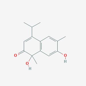 molecular formula C15H18O3 B1255550 Lacinilene C CAS No. 87900-51-4