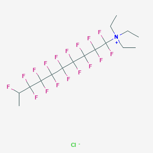 N,N,N-Triethyl-1,1,2,2,3,3,4,4,5,5,6,6,7,7,8,8,9-heptadecafluorodecan-1-aminium chloride