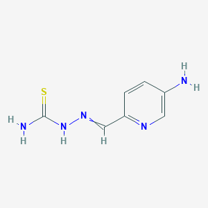 molecular formula C7H9N5S B12555537 [(5-Aminopyridin-2-yl)methylideneamino]thiourea CAS No. 143621-36-7