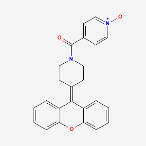 molecular formula C24H20N2O3 B12555538 (1-Oxo-1lambda~5~-pyridin-4-yl)[4-(9H-xanthen-9-ylidene)piperidin-1-yl]methanone CAS No. 142714-88-3