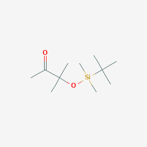 molecular formula C11H24O2Si B12555543 2-Butanone, 3-[[(1,1-dimethylethyl)dimethylsilyl]oxy]-3-methyl- CAS No. 189102-39-4