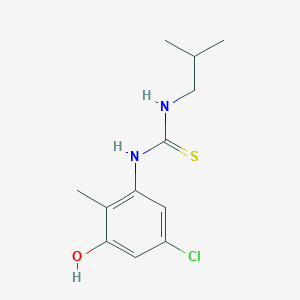 molecular formula C12H17ClN2OS B12555561 N-(5-Chloro-3-hydroxy-2-methylphenyl)-N'-(2-methylpropyl)thiourea CAS No. 192777-50-7