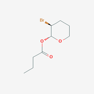 (2R,3S)-3-Bromooxan-2-yl butanoate