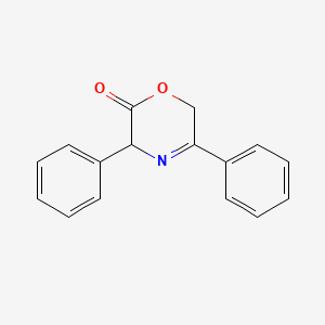 molecular formula C16H13NO2 B12555587 3,5-Diphenyl-3,6-dihydro-2H-1,4-oxazin-2-one CAS No. 185537-73-9