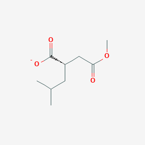 molecular formula C9H15O4- B12555598 (2S)-2-(2-Methoxy-2-oxoethyl)-4-methylpentanoate CAS No. 181487-68-3