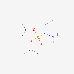 molecular formula C9H22NO3P B12555613 Dipropan-2-yl (1-aminopropyl)phosphonate CAS No. 153865-51-1