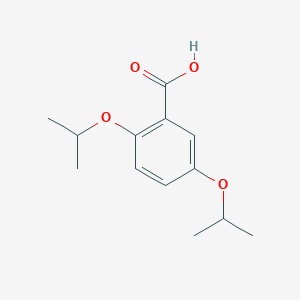 molecular formula C13H18O4 B12555649 2,5-Bis[(propan-2-yl)oxy]benzoic acid CAS No. 176674-43-4