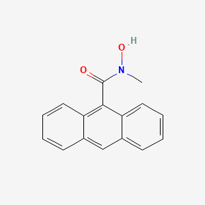 molecular formula C16H13NO2 B12555697 N-Hydroxy-N-methylanthracene-9-carboxamide CAS No. 145295-87-0