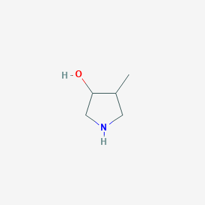 molecular formula C5H11NO B125557 4-甲基吡咯烷-3-醇 CAS No. 143656-69-3