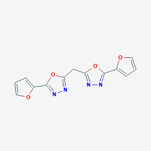 2,2'-Methylenebis[5-(furan-2-yl)-1,3,4-oxadiazole]