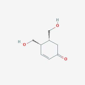 molecular formula C8H12O3 B12555735 (4S,5R)-4,5-bis(hydroxymethyl)cyclohex-2-en-1-one CAS No. 192460-99-4