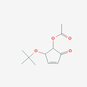 2-tert-Butoxy-5-oxocyclopent-3-en-1-yl acetate