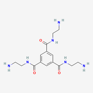 molecular formula C15H24N6O3 B12555806 N~1~,N~3~,N~5~-Tris(2-aminoethyl)benzene-1,3,5-tricarboxamide CAS No. 146669-14-9