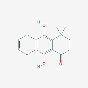 1(4H)-Anthracenone, 5,8-dihydro-9,10-dihydroxy-4,4-dimethyl-