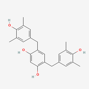 4,6-Bis[(4-hydroxy-3,5-dimethylphenyl)methyl]benzene-1,3-diol