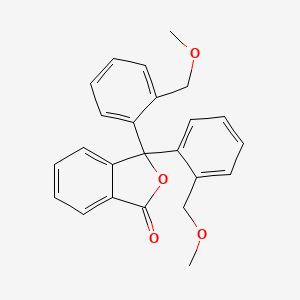 molecular formula C24H22O4 B12555849 3,3-Bis[2-(methoxymethyl)phenyl]-2-benzofuran-1(3H)-one CAS No. 194306-64-4