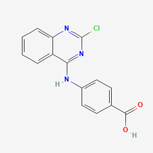 4-[(2-Chloroquinazolin-4-yl)amino]benzoic acid